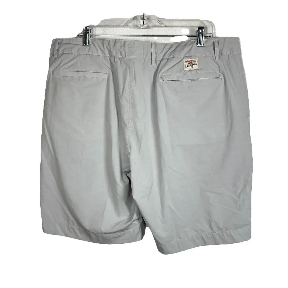 Faherty All Day™ Short 2.0 (7”) Ice Grey Size 38 Mens Stretch Performance Shorts